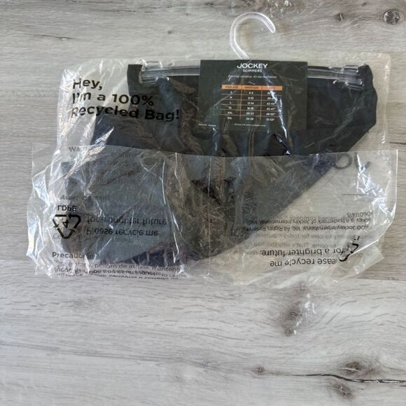 Jockey Slimmers Breathe High-Waist Short 4239 Black M‎ NWT IN PACKAGE - Picture 5 of 5